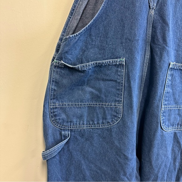 Liberty Blue Denim Carpenter Bib Overalls 42 x 32 - Picture 11 of 15
